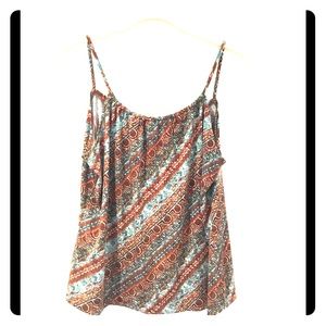 Brown and Turquoise Tank